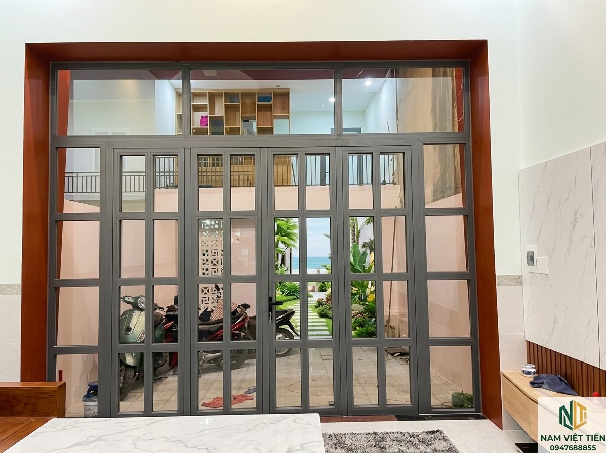 Cửa kính khung nhôm Cửa kính khung nhôm