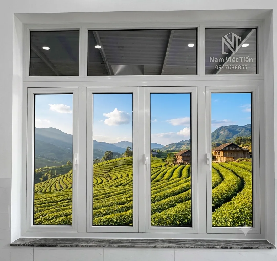 cửa nhôm xingfa hệ 55 mở quay hiện đại