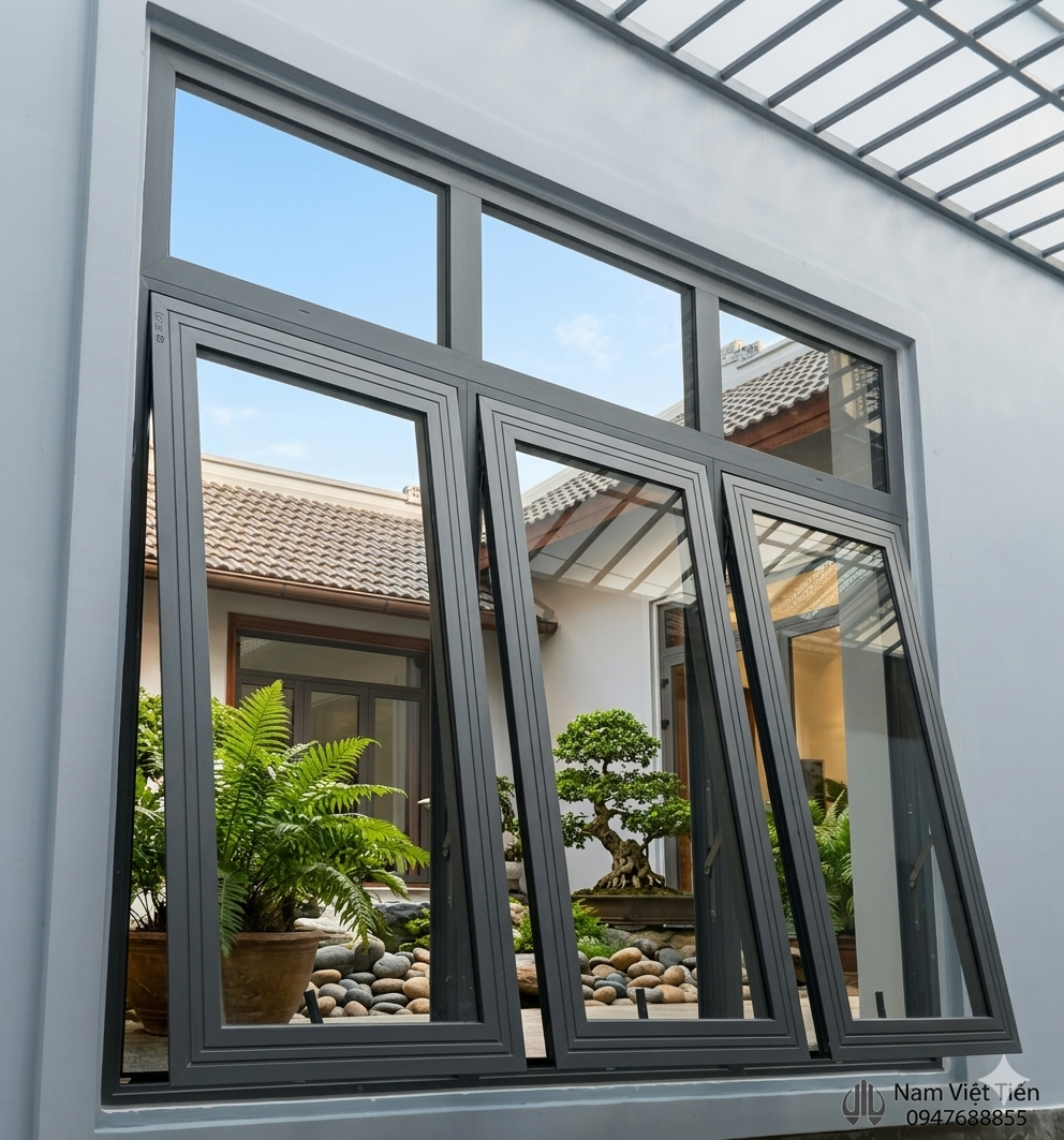 cửa đi nhôm xingfa kính an toàn tphcm cửa đi nhôm xingfa mở quay tphcm