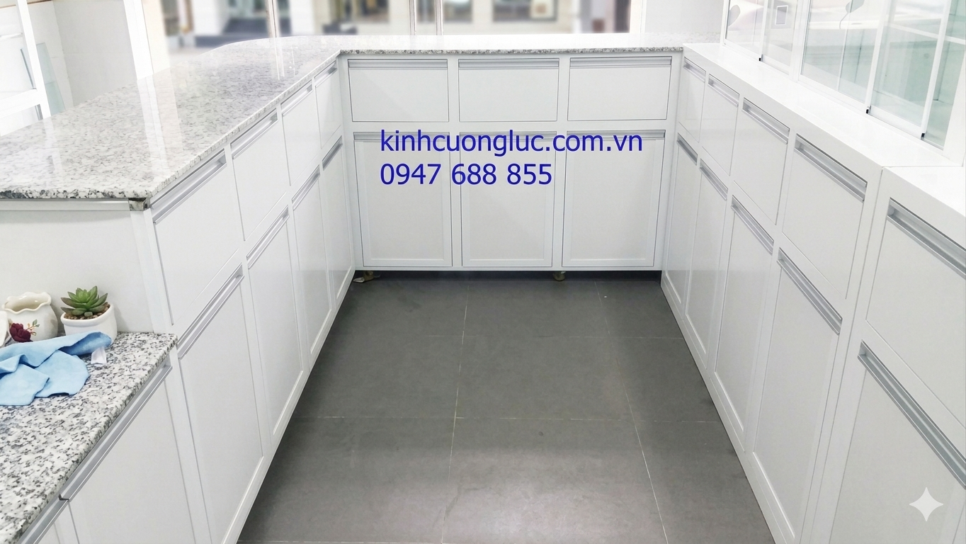 Tủ Quầy Thuốc Tây Nhôm Kính