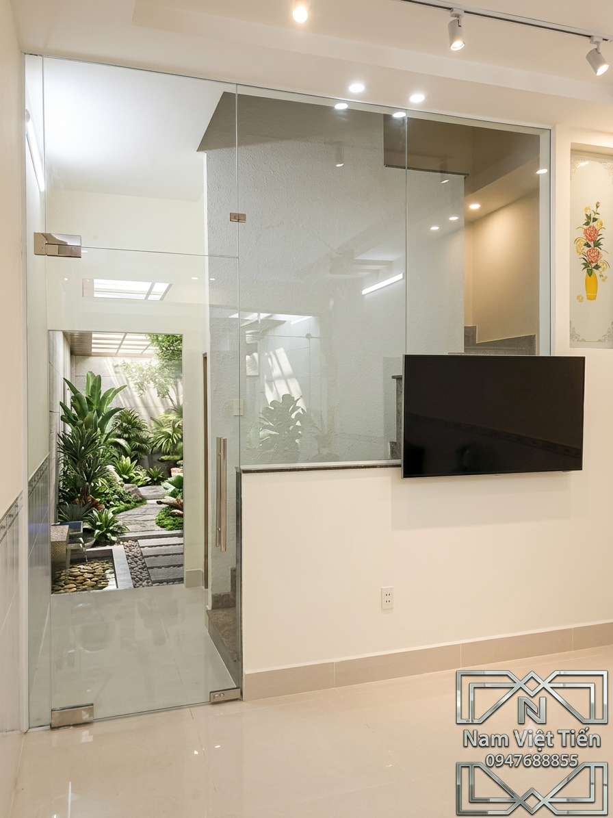 Mẫu cửa kính cường lực đẹp phù hợp nhiều công trình Mẫu cửa kính cường lực đẹp phù hợp nhiều công trình