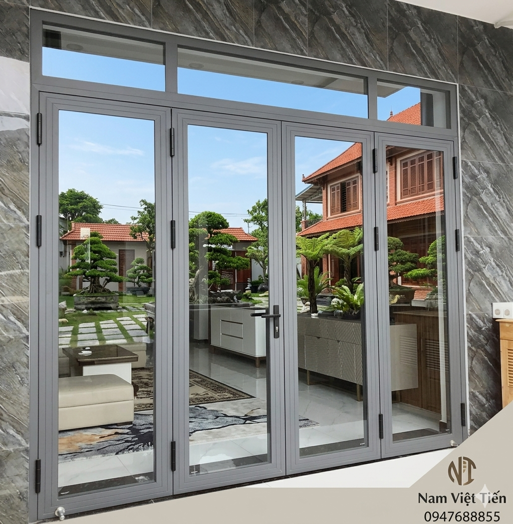 Cửa Nhôm Xingfa 4 Cánh mở quay Cửa Nhôm Xingfa 4 Cánh mở quay