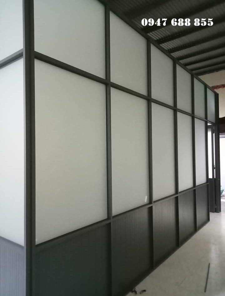 Vách nhôm kính phòng ngủ