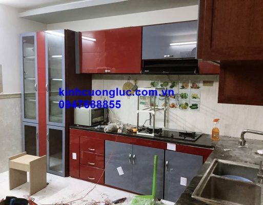 Các loại tủ bếp nhôm kính phổ biến được ưa chuộng hiện nay
