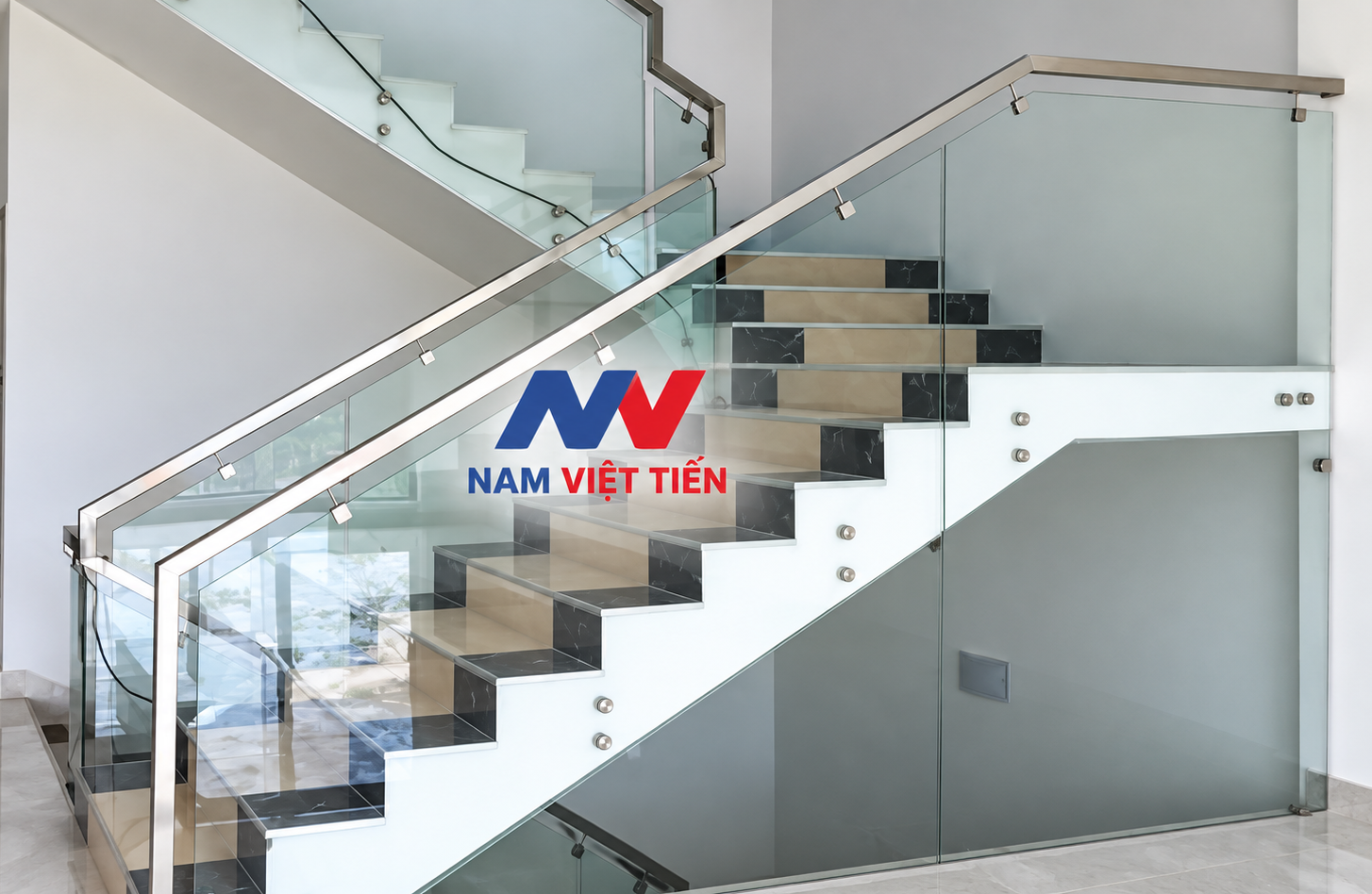 tay vịn inox đẹp cho cầu thang