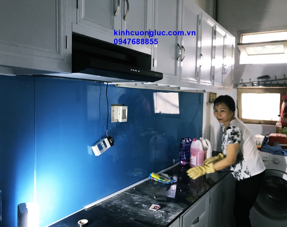 mẫu tủ nhôm bếp