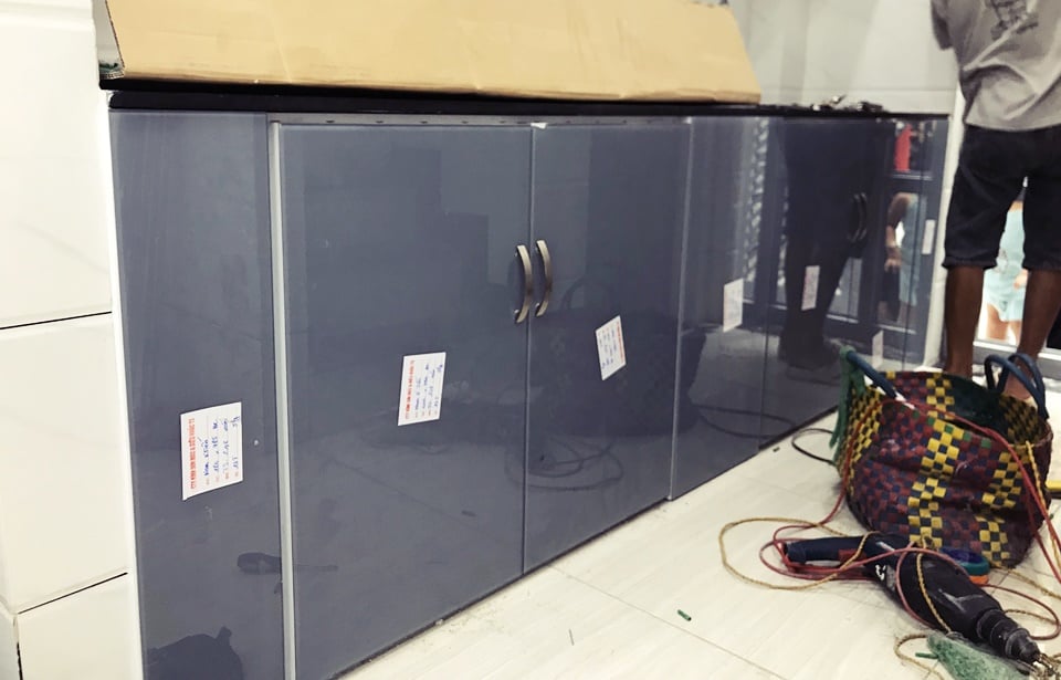 tủ bếp bằng nhôm đẹp