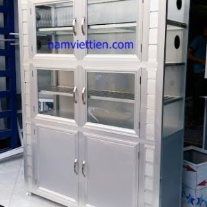 báo giá tủ bếp nhôm kính vân gỗ