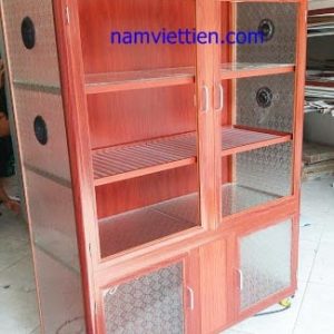 các mẫu tủ bếp nhôm kính đẹp