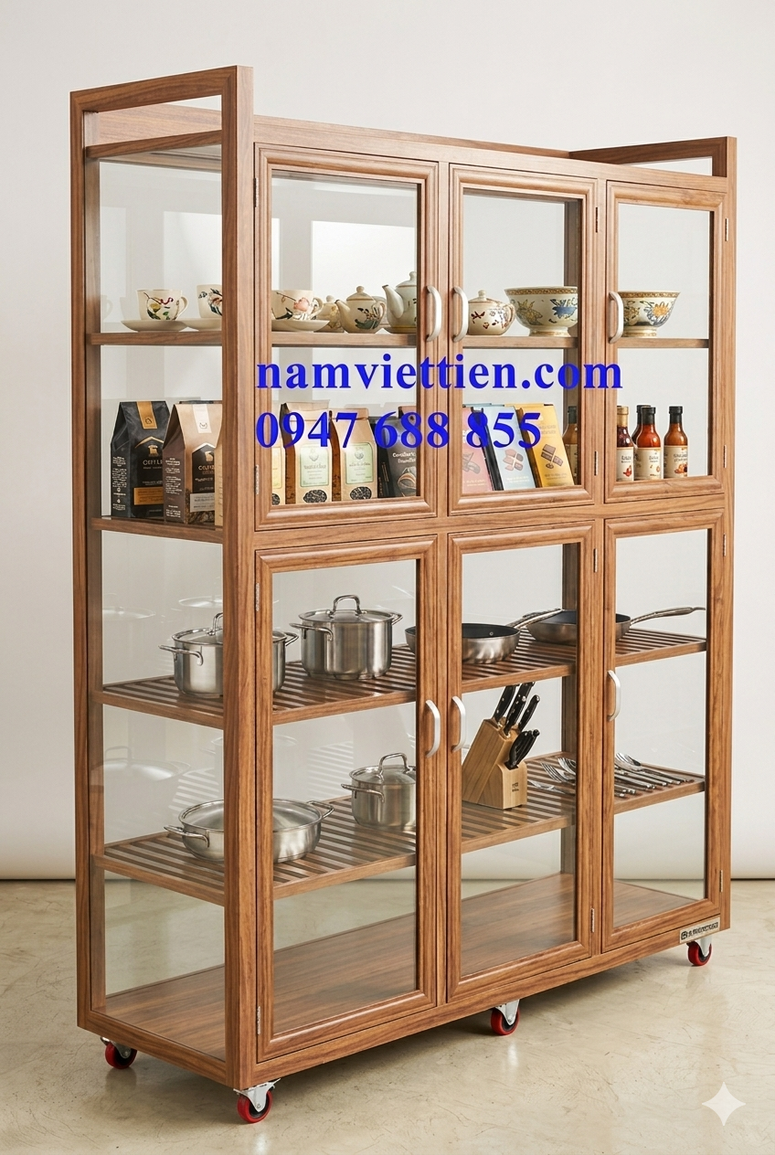 Tủ chén nhôm cao cấp