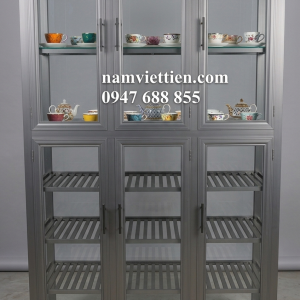 Tủ chén nhôm kính cao cấp