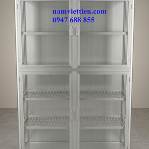 Báo giá tủ chén bát nhôm kính