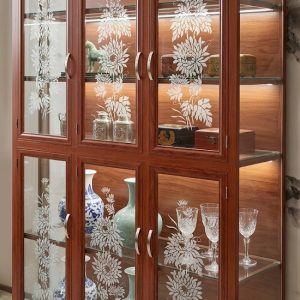 Tủ đựng chén nhôm kính cường lực cao cấp