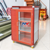 Tủ chén nhôm vân gỗ đỏ nhỏ gọn