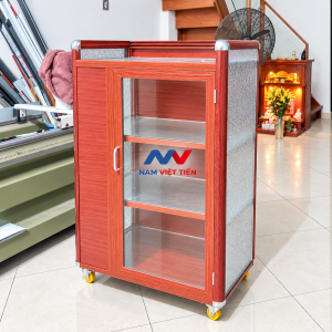 Tủ Chén Nhôm Kính Mini