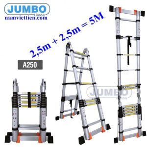 Thang nhôm rút đôi giá rẻ jumbo