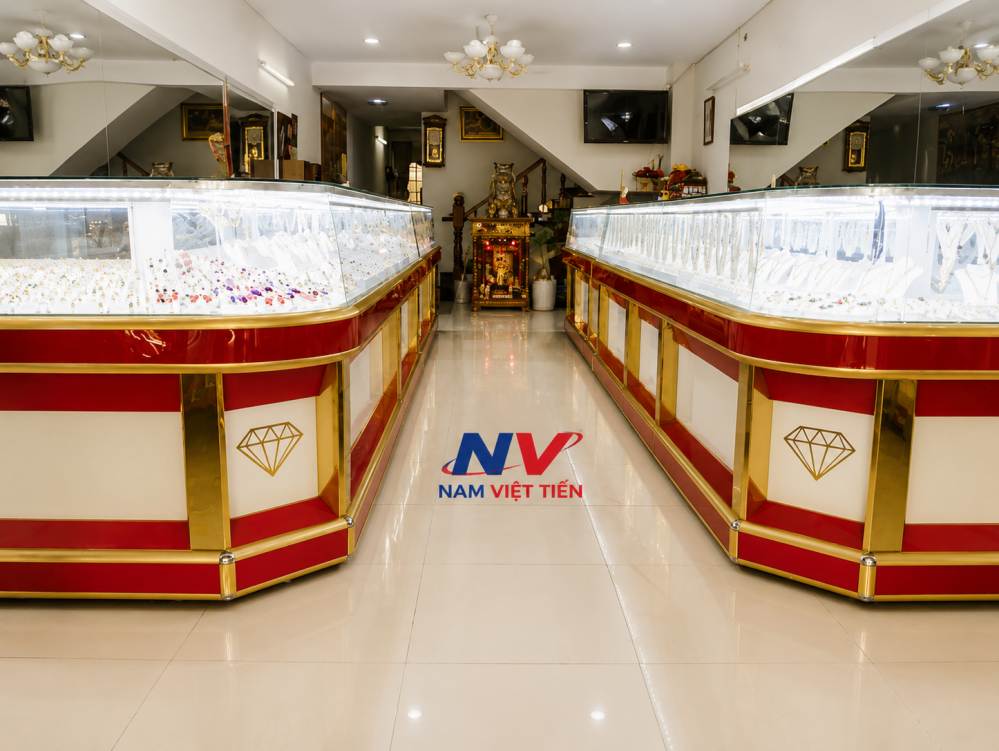 Hệ quầy trưng bày trang sức cửa hàng Hệ quầy trưng bày trang sức cửa hàng