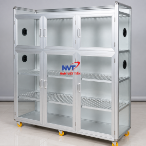 Báo Giá Tủ Chén Nhôm Kính