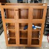 Tủ chén nhôm kính giả gỗ