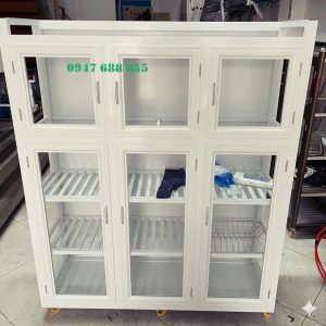 Tủ chén bát nhôm cao cấp