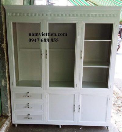 Tủ quần áo nhôm kính