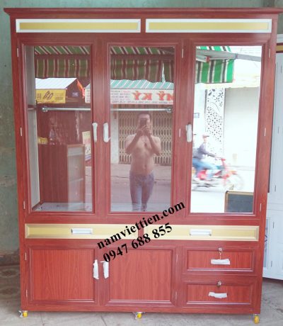 xưởng đóng tủ quần áo đẹp nhôm kính