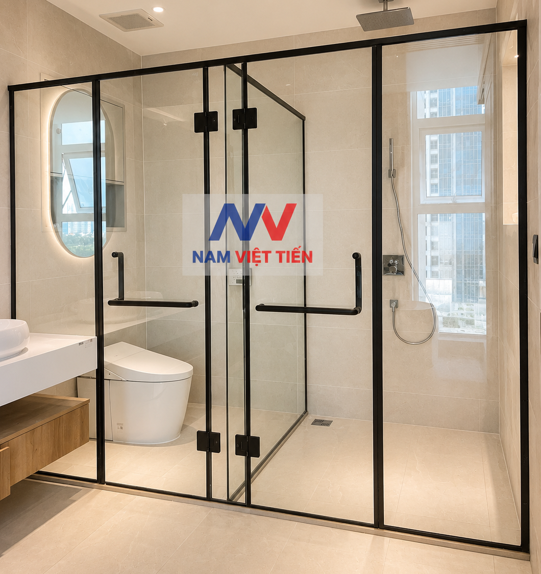 Mẫu cabin phòng tắm kính hiện đại