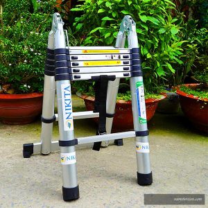 Thang nhôm rút đôi Nikita AI38 dạng chữ A