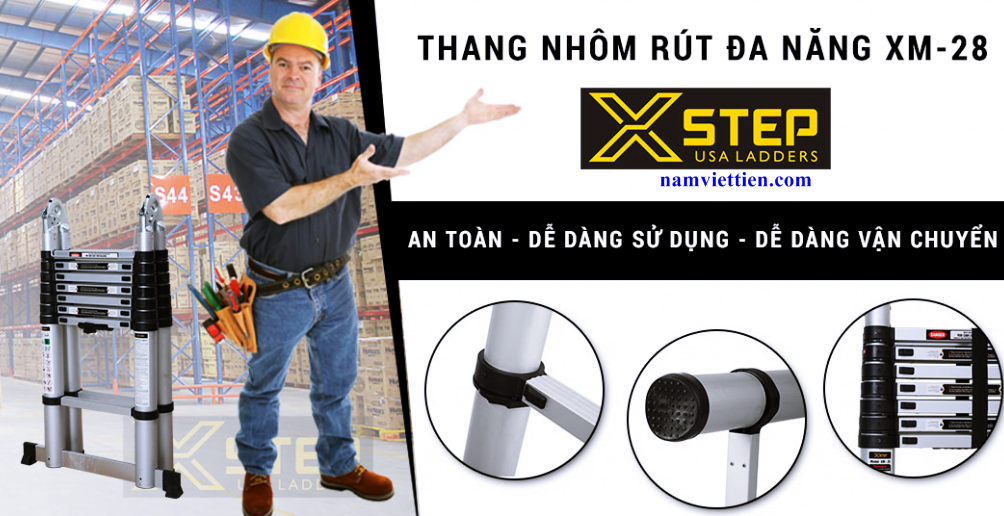 Thang nhôm rút Mỹ 