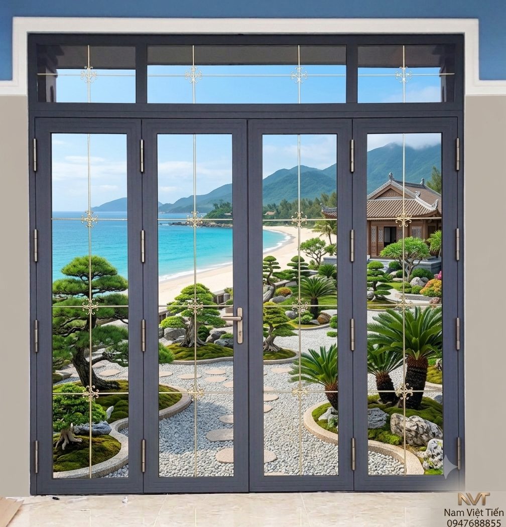 Cửa Nhôm Xingfa Cao Cấp Kính Hộp Nan Đồng Cửa Nhôm Xingfa Cao Cấp