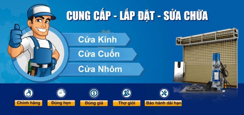 giá sửa cửa cuốn bị kẹt