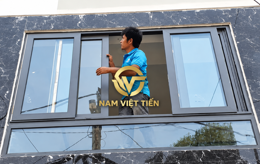 Sửa cửa nhôm Xingfa bị kẹt Bánh xe cửa lùa nhôm sau khi thay mới