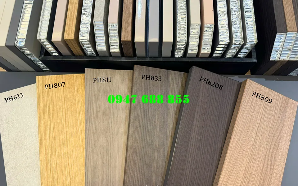 Nhiều lựa chọn màu sắc vân gỗ cao cấp Mẫu bề mặt phủ vân gỗ đa dạng màu sắc