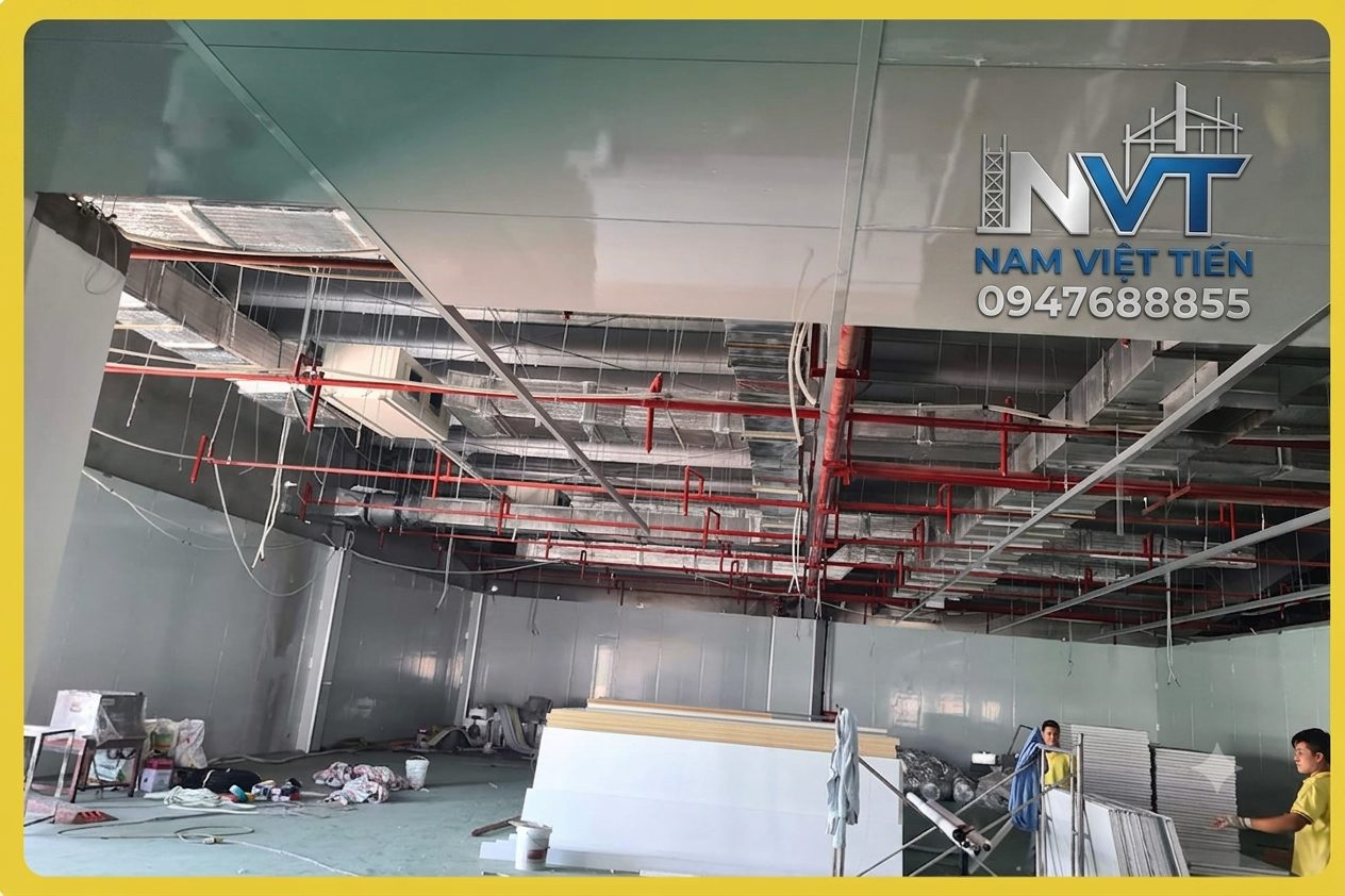 vách panel rockwool chống cháy