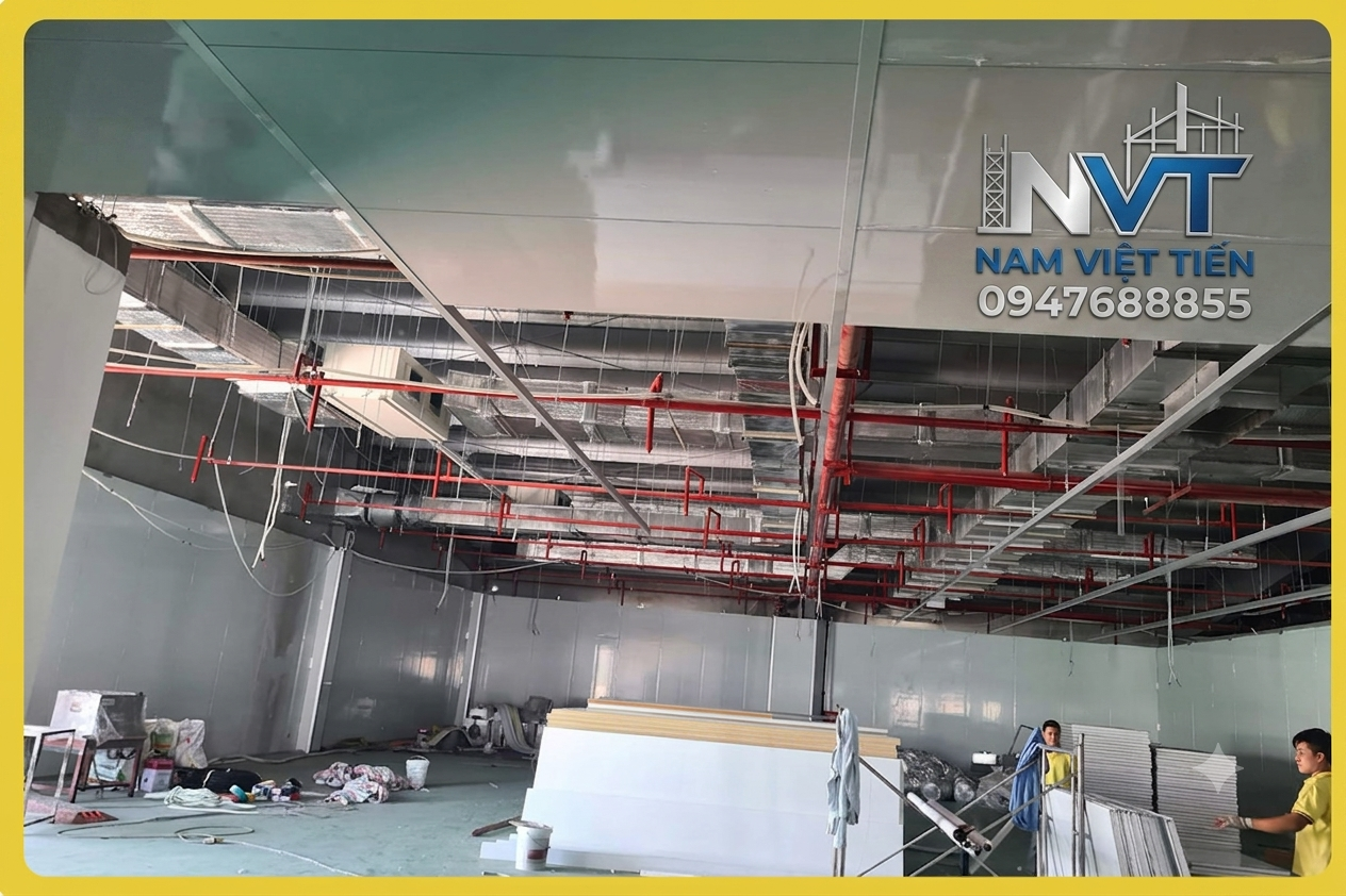 vách panel rockwool chống cháy