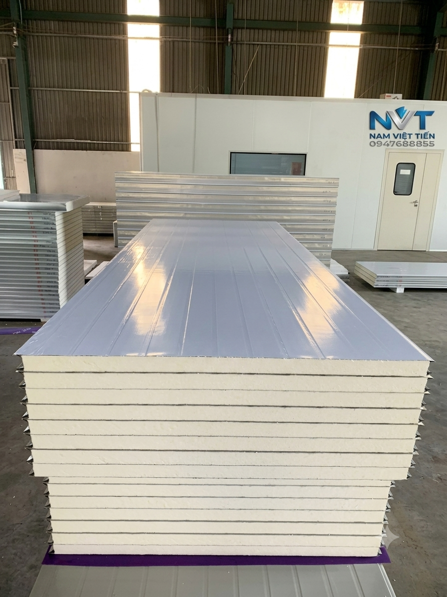 thi công vách panel kho lạnh