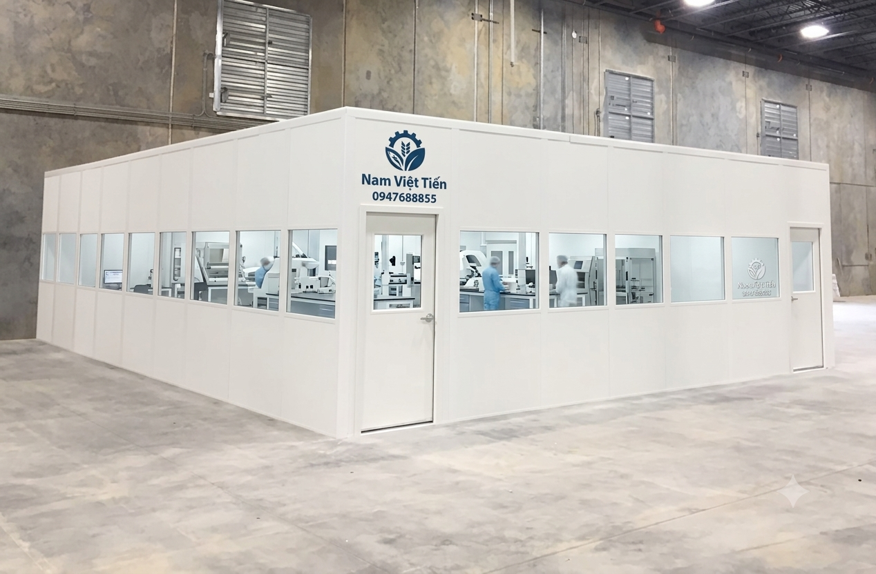 lắp đặt vách ngăn panel công nghiệp