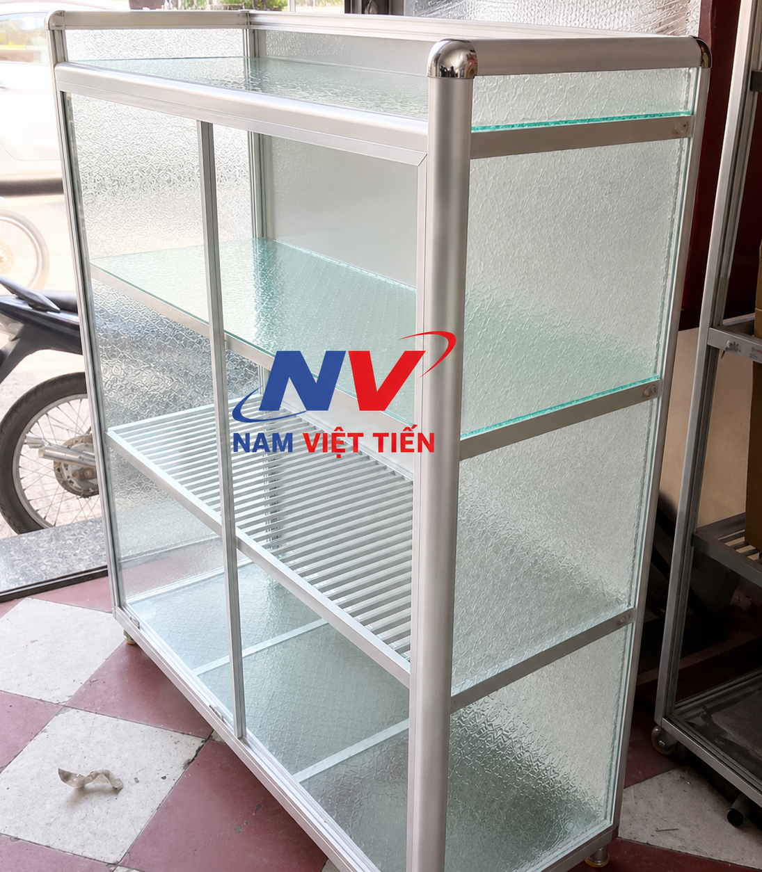 Tủ chén cửa lùa treo tường