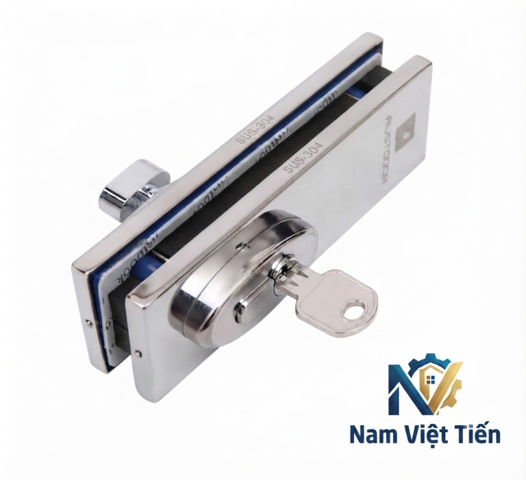 Thay khóa cửa kính cường lực bị kẹt