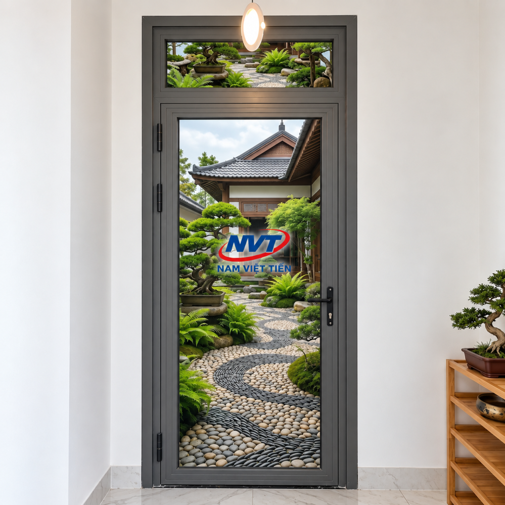 Cửa đi 1 cánh nhôm Xingfa Cửa đi nhôm Xingfa 1 cánh