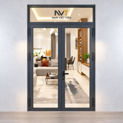 Cửa đi nhôm Xingfa 2 cánh
