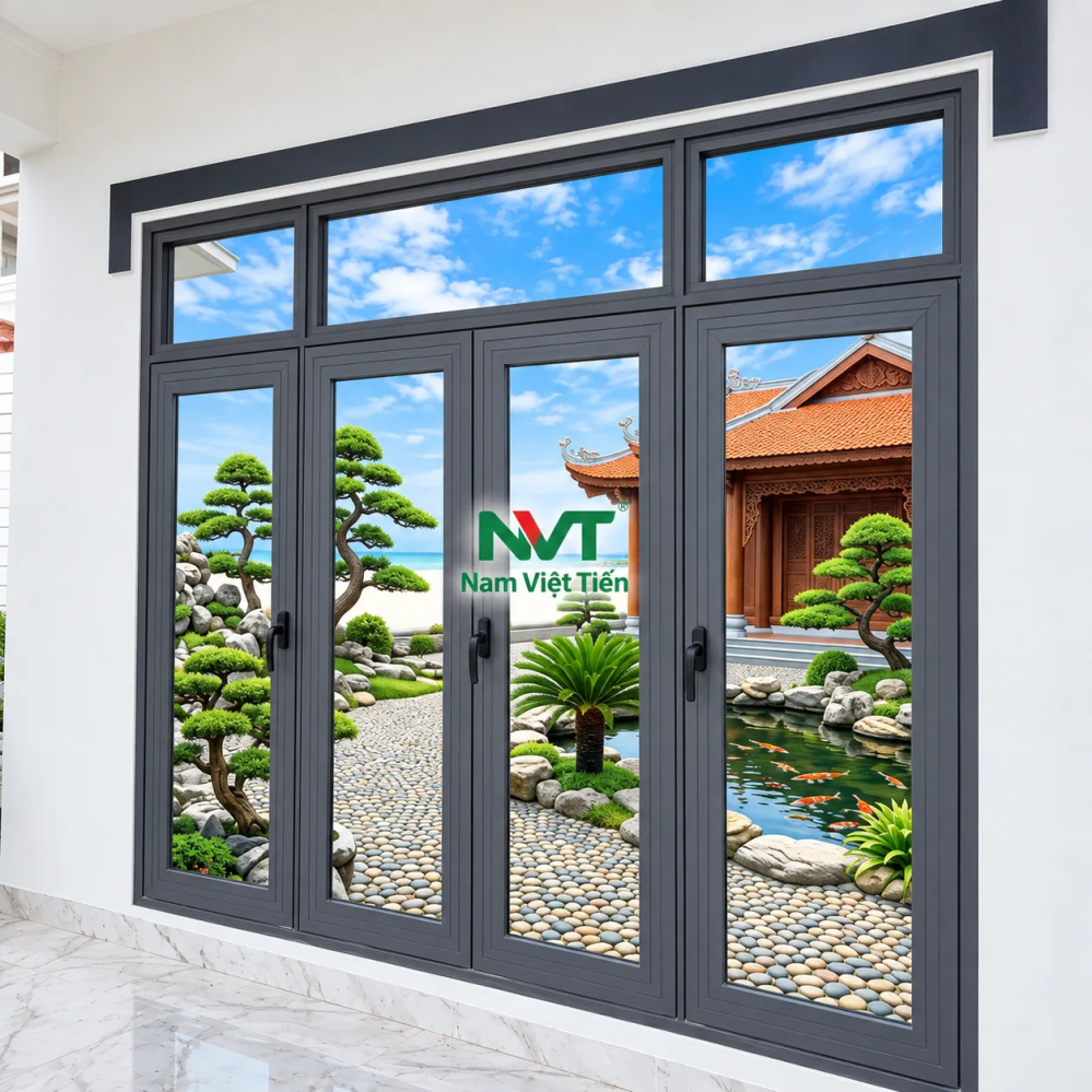 Cửa đi nhôm Xingfa cao cấp