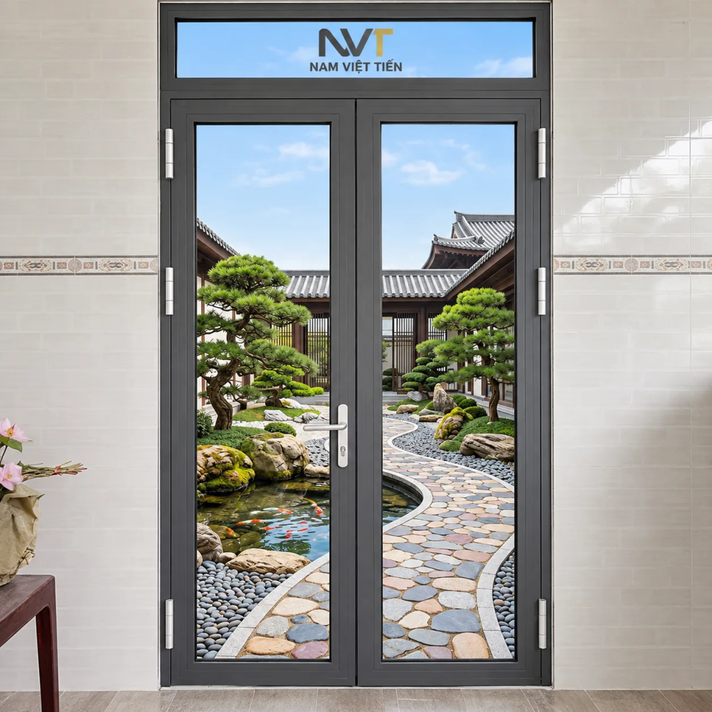 Cửa đi nhôm Xingfa hệ 55 Cửa đi nhôm Xingfa hệ 55