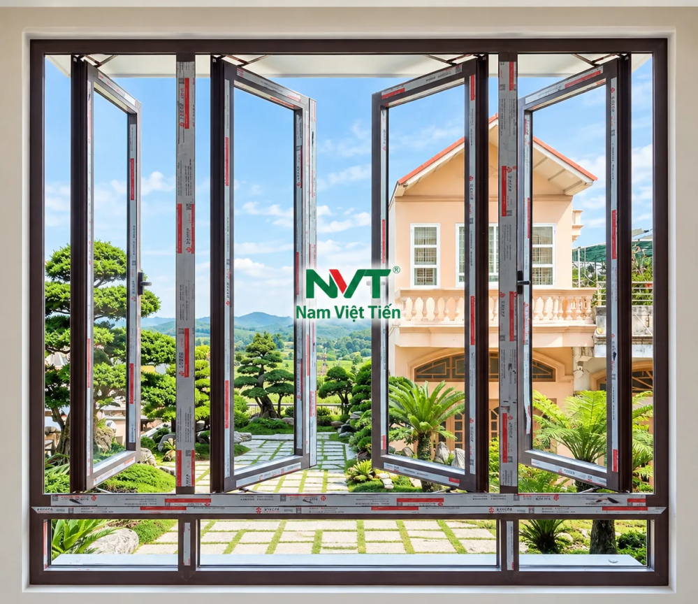 Cửa sổ nhôm Xingfa 4 cánh Cửa sổ nhôm Xingfa 4 cánh