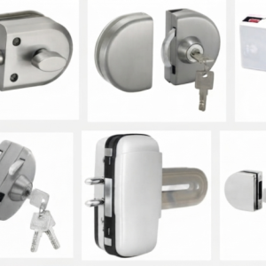 Khóa cửa kính cường lực mới lắp đặt