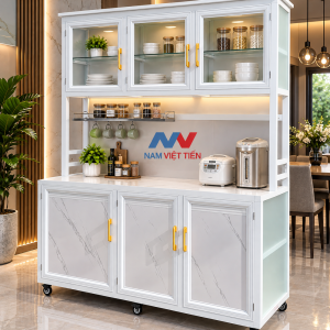 Tủ Chén Nhôm Kính