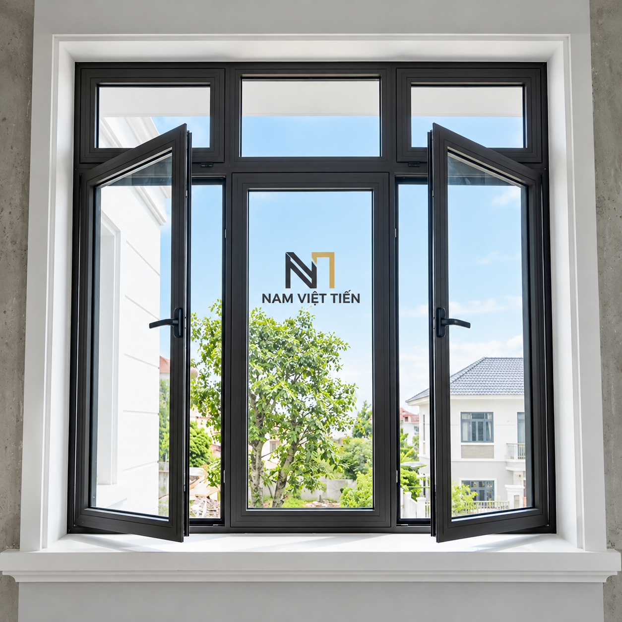 Mẫu cửa sổ nhôm Xingfa 2 cánh