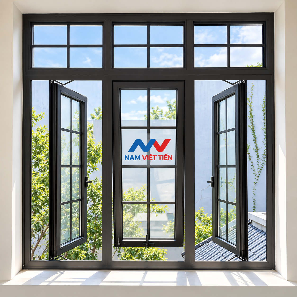 Mẫu cửa sổ nhôm Xingfa 3 cánh