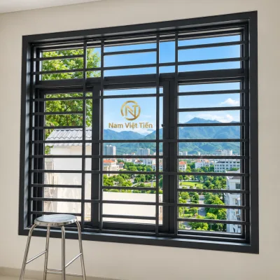 Mẫu cửa sổ nhôm Xingfa khung chống trộm